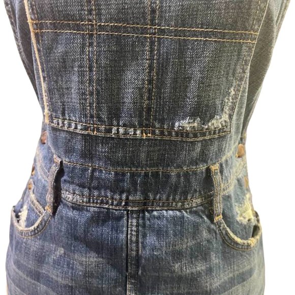 JOE'S Denim Skirtall Overall Mini Skirt Collector's Edition SELVEDGE Den… - Picture 6 of 16